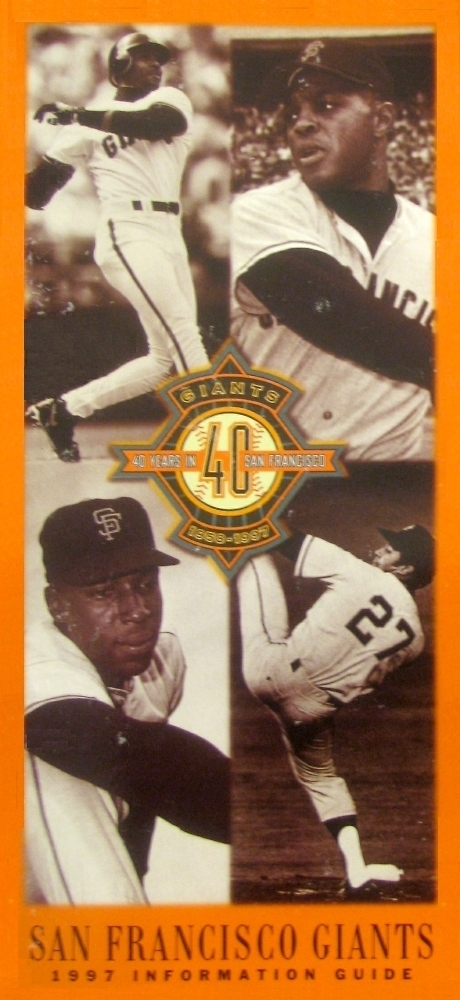 1997 San Francisco Giants Information Guide – 328 Pages