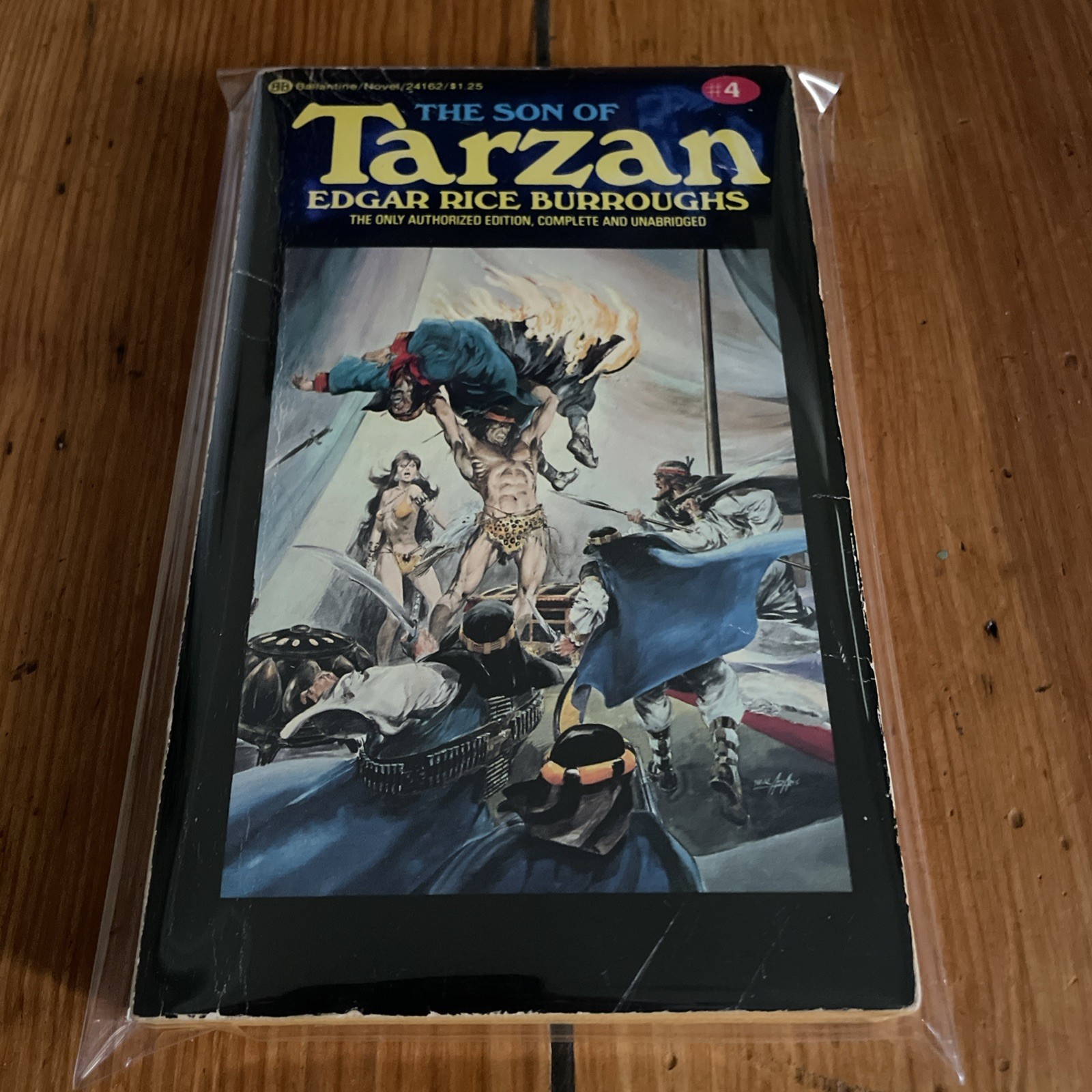 Edgar Rice Burroughs Tarzan #4 Son of Tarzan 1975 Ballantine PB Neal Adams Cover