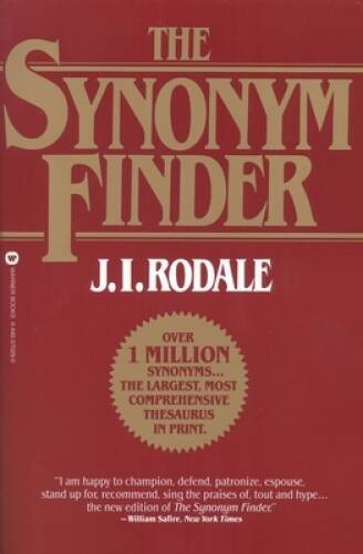 The Synonym Finder – Paperback By J.I. Rodale – GOOD