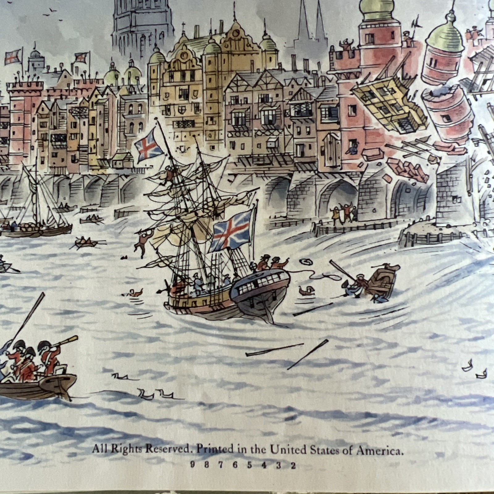 VTG LONDON BRIDGE IS FALLING DOWN 1967 1st Edition Hardcover Children’s Book