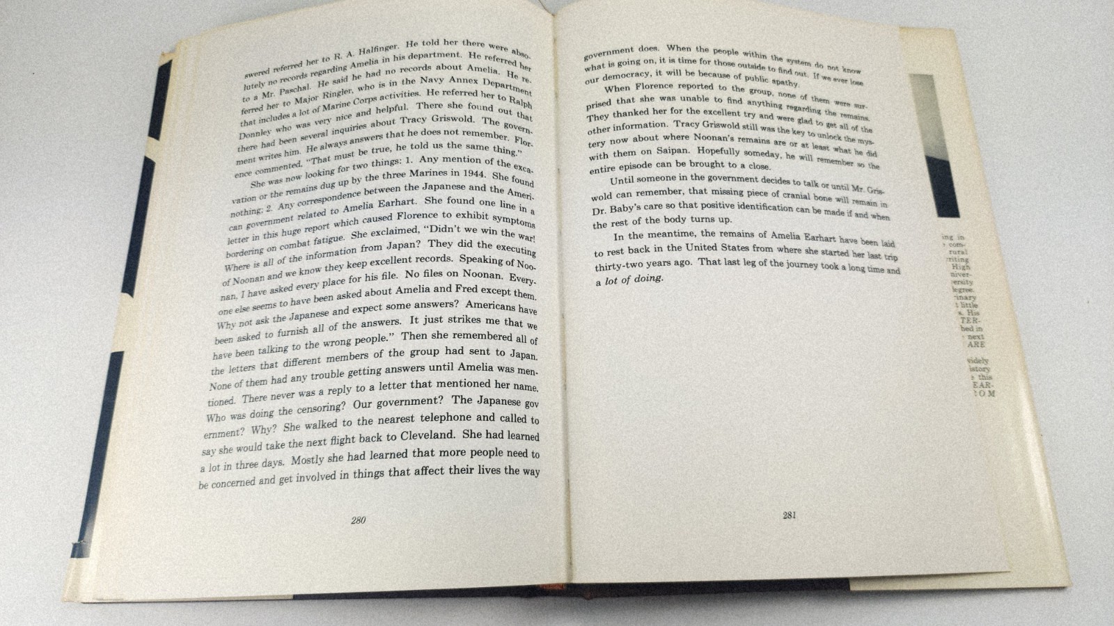 Amelia Earhart Returns From Saipan SIGNED Joe Davidson 1969 FIRST ED. HC DJ