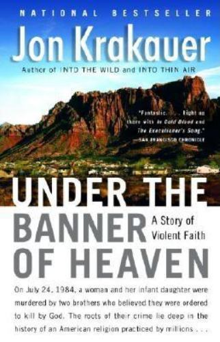 Under the Banner of Heaven by Jon Krakauer NEW 1st Print Paperback FREE SHIP