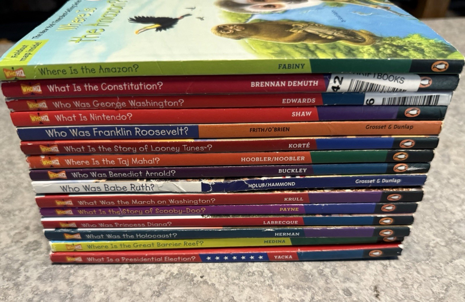 Lot Of 15 Who What Where Was Children’s Biography Books WhoHQ