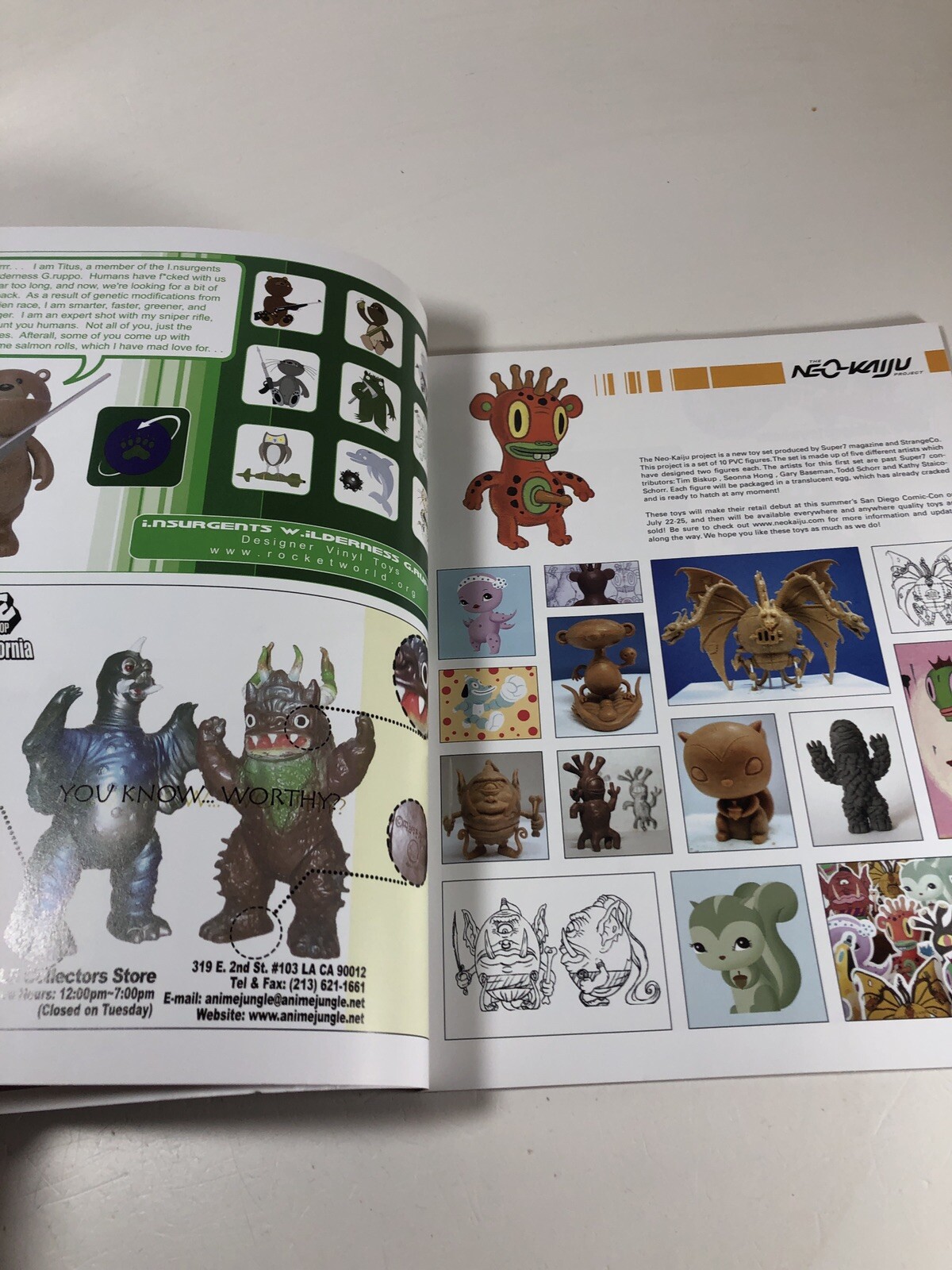 Super 7 Magazine Lot of 2 Issues Japanese Vinyl Toys KAWS Booska Godzilla
