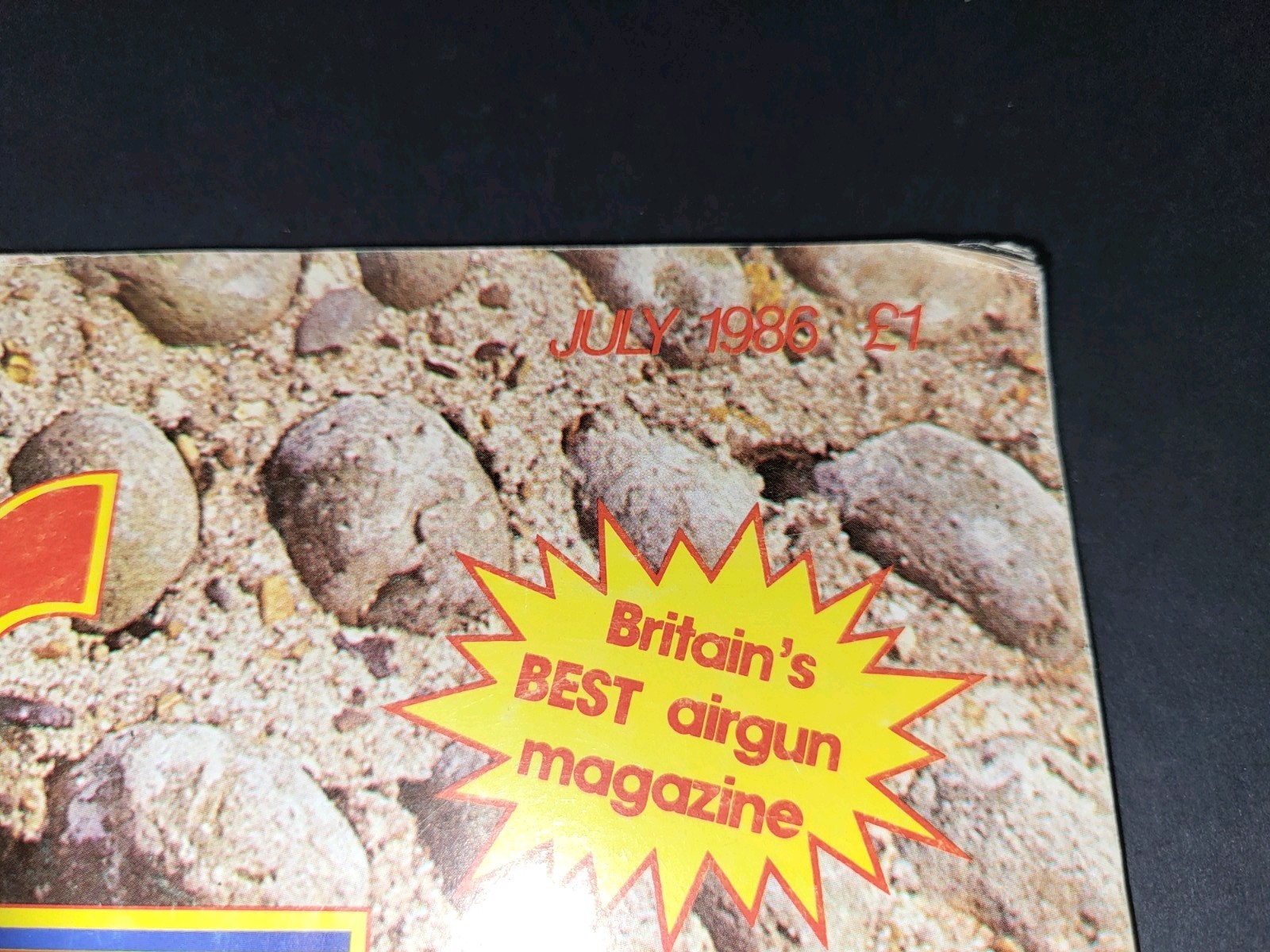 1986 Vintage Air Gunner Gun Magazine Centerfold Poster Airgun Brittish European