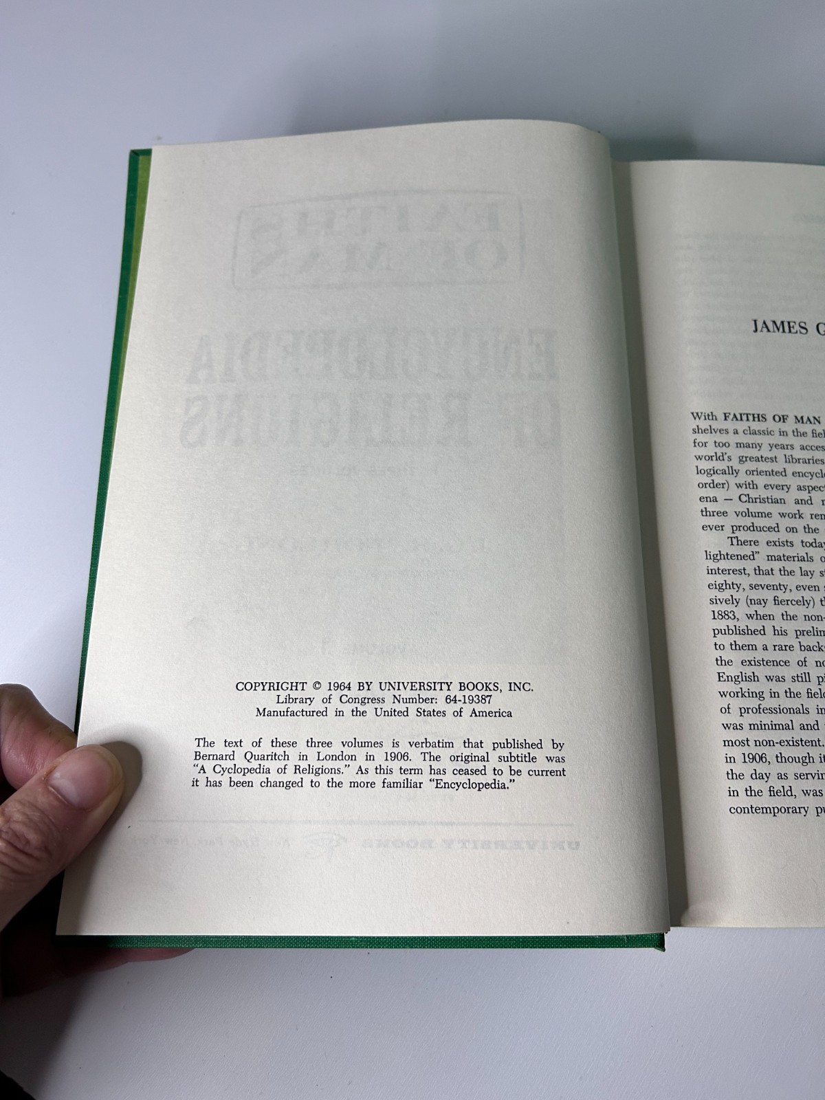 Encyclopedia of Religions – J.G.R. Forlong – University Books, NY – 3 Vols-1964
