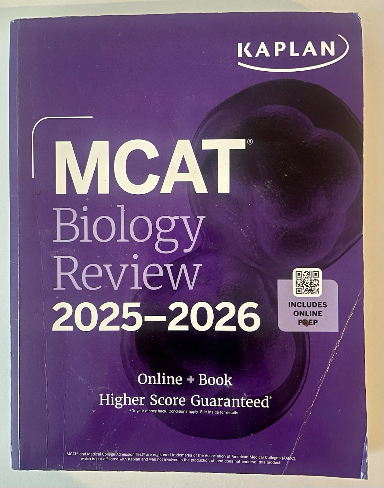 MCAT BIOLOGY REVIEW 2025-2026: ONLINE + BOOK (KAPLAN TEST PREP) Kaplan Test Prep