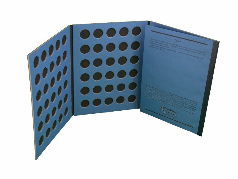 Whitman Coin Folder/Album, Plain Cent/Penny, No Dates 90 openings