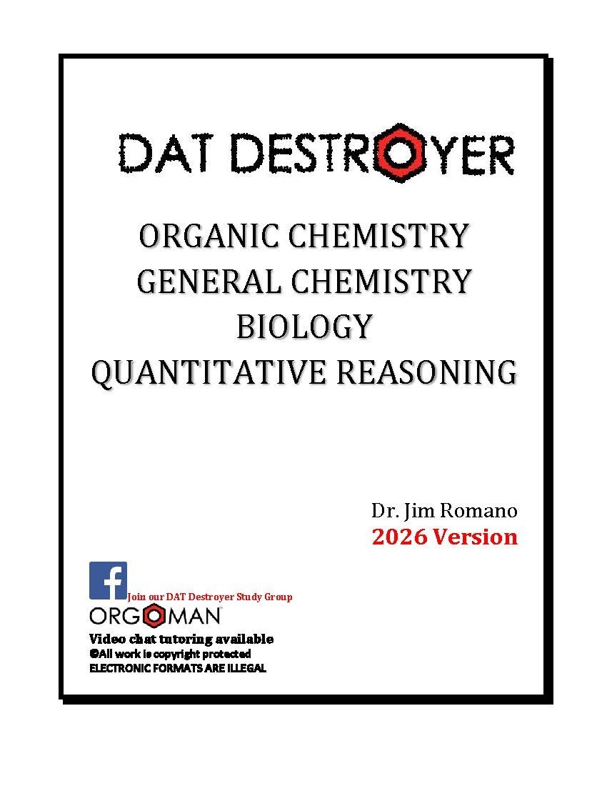 2026 DAT Destroyer – DAT Study Guide by Dr. Jim Romano | Biology, Chem, Math