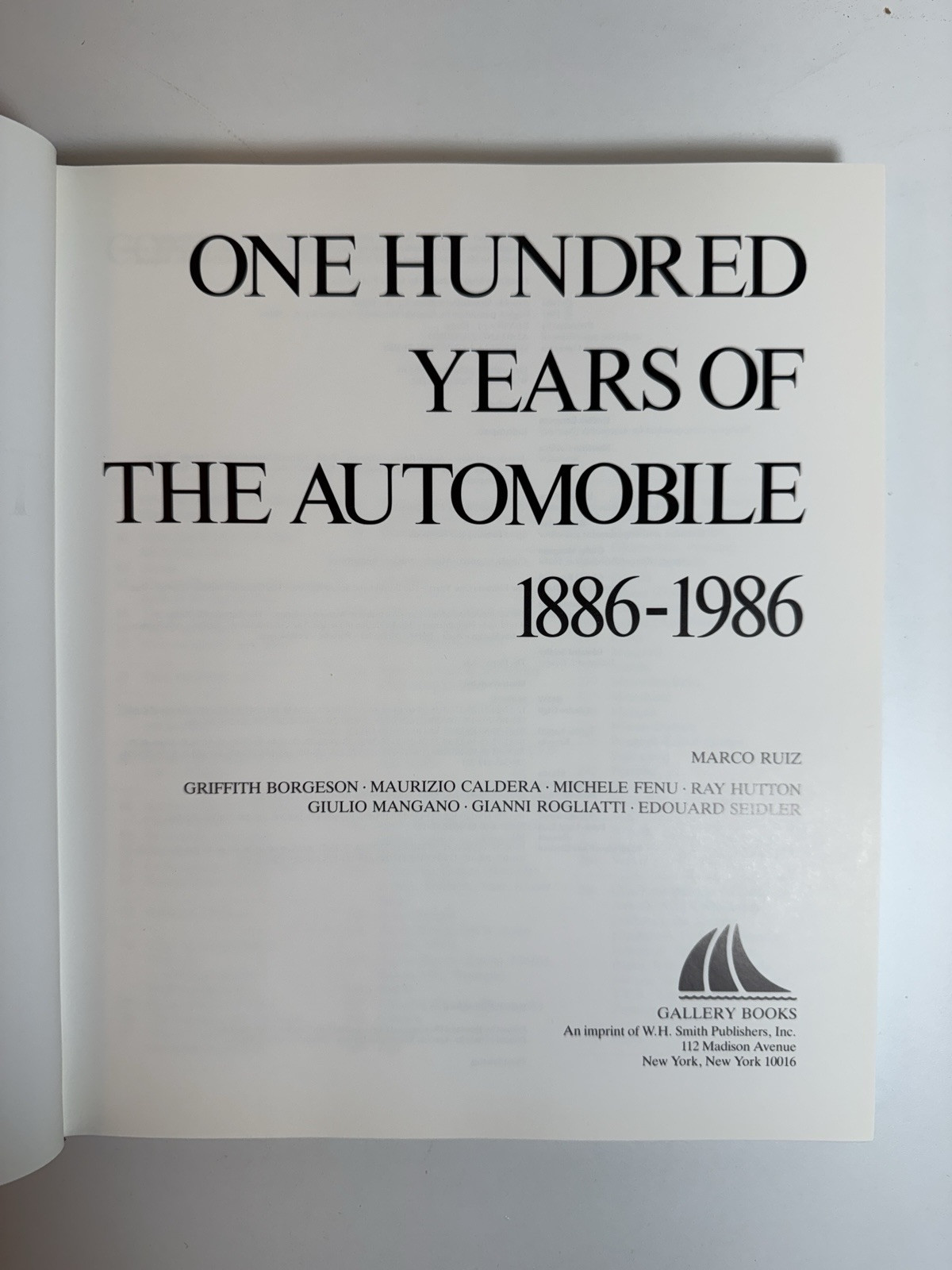 1886-1986-100 Years of the Automobile 1500 photos-HC-12 1/2″ X 10 1/2″-280 PAGES