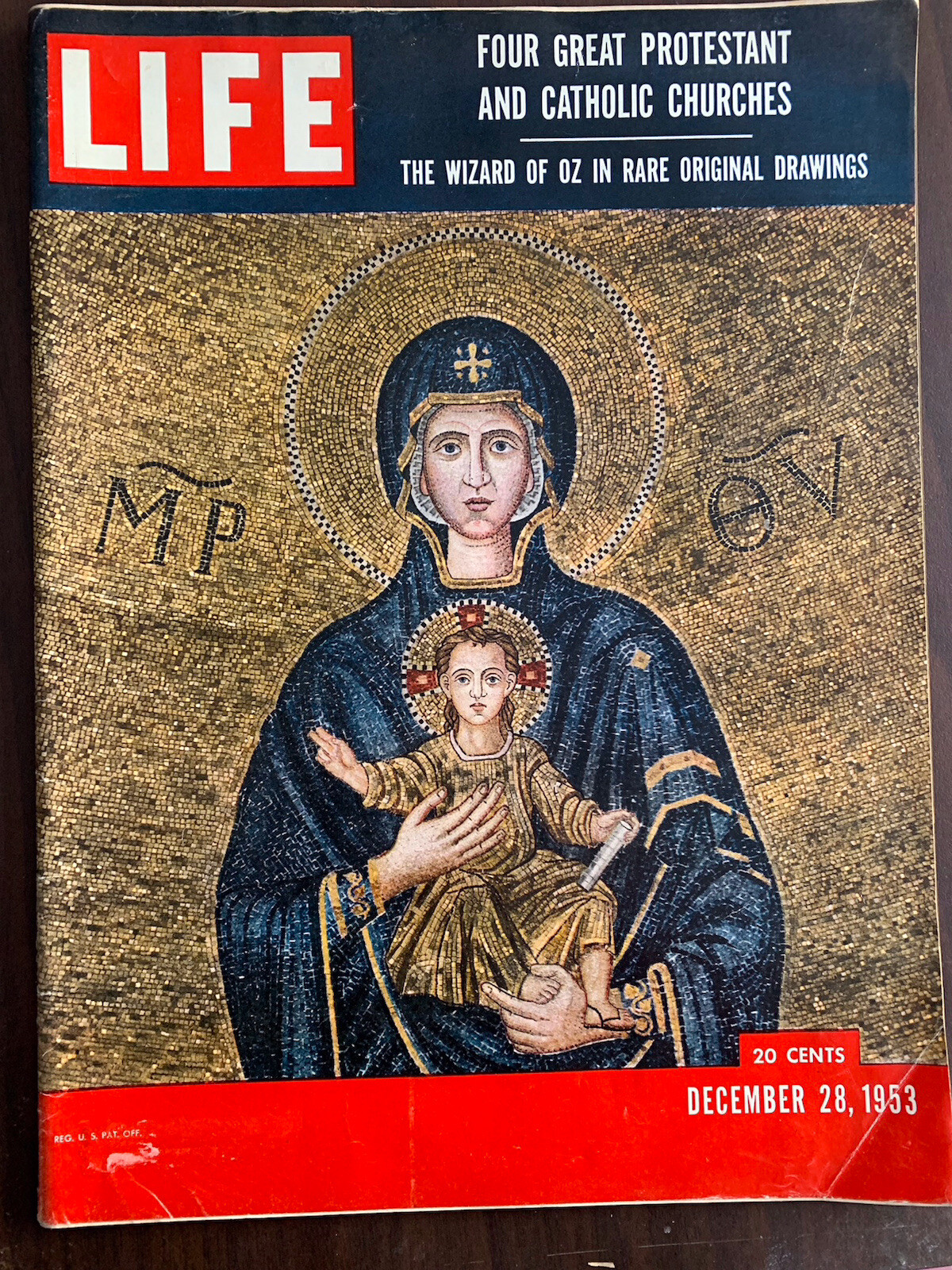 Life Magazine December 28 1953 Four Great Protestant Catholic Churches Wizard Oz
