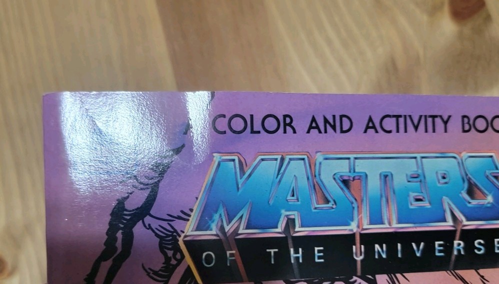 HEMAN MASTERS OF THE UNIVERSE 1983 COLOR ACTIVITY BOOK & PAINT WITH WATER UNUSED