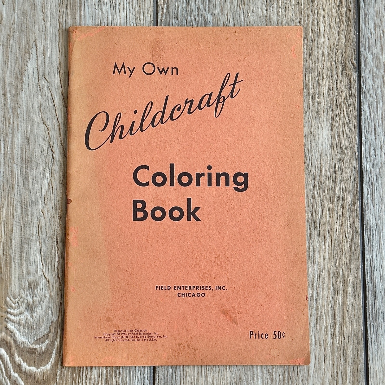 My Own Childcraft Grayscale Coloring Book 1954 Nursery Rhymes Poems