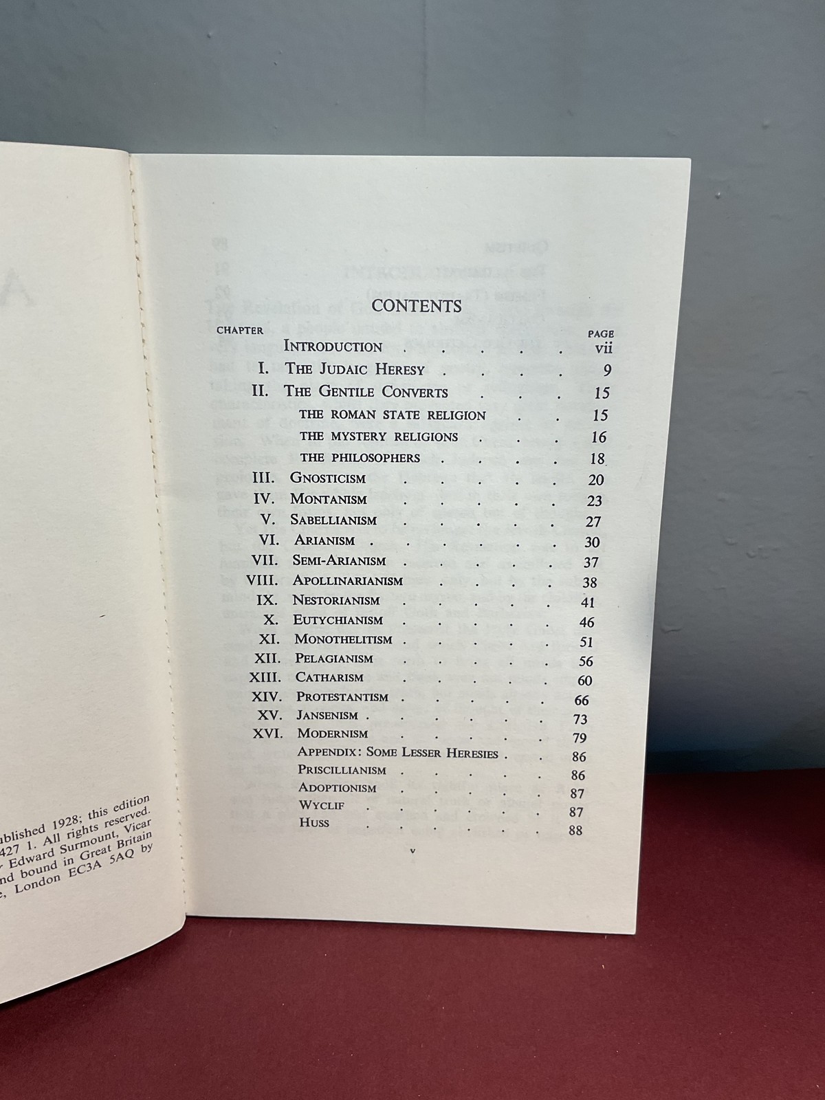 A Handbook of Heresies M. L. Cozens 1986 Sheed & Ward PB Religious Studies