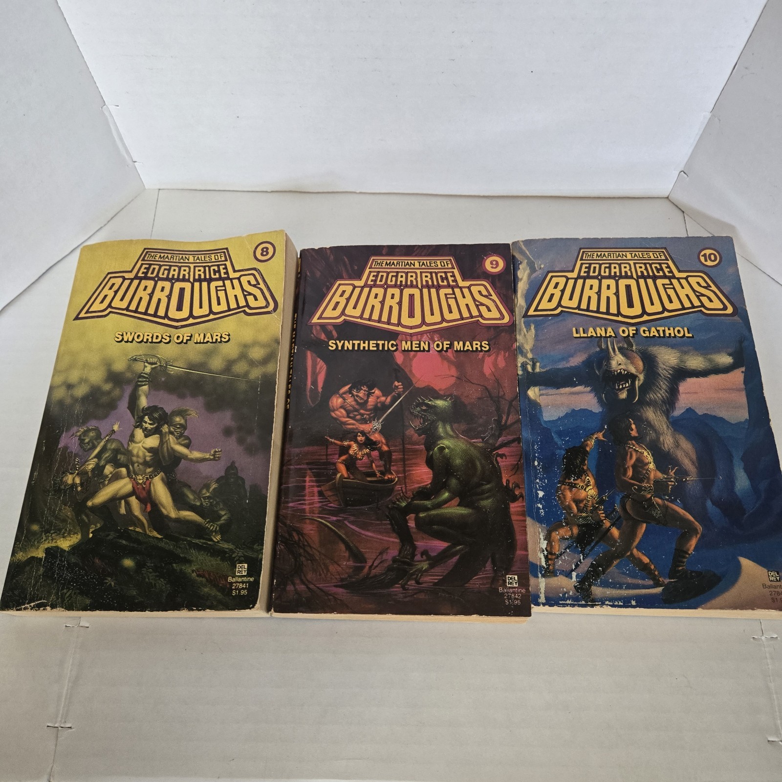 The Martian Tales of Edgar Rice Burroughs Lot of 9 Vols. 1 2 3 5 6 7 8 9 10. PB