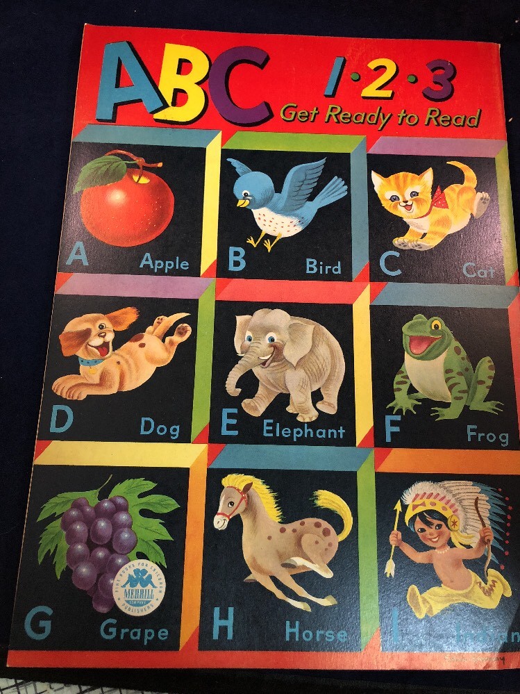 Vintage Merrill 1951 ABC 1•2•3 Get Ready To Read Coloring Book 158515