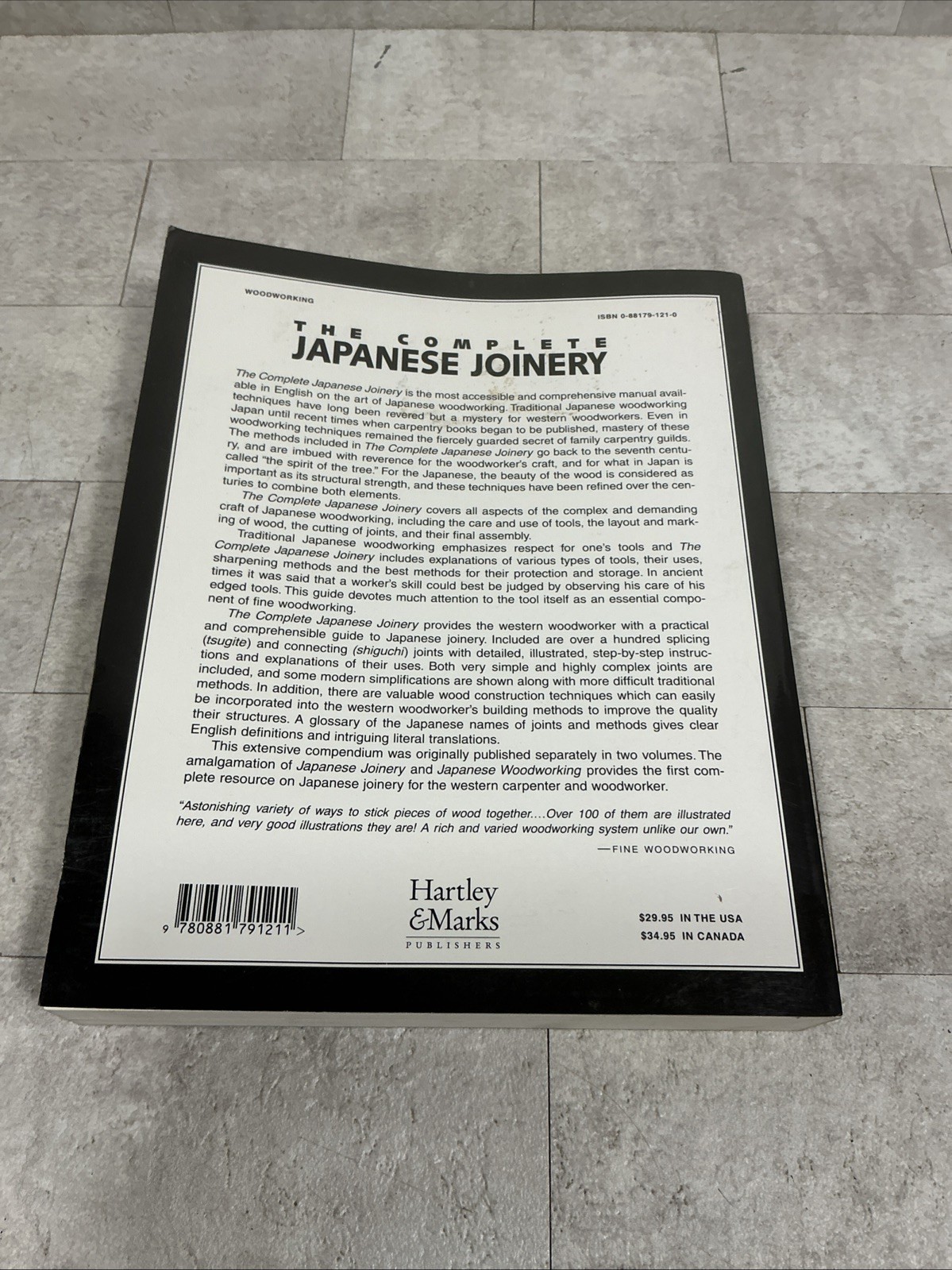 The Complete Japanese Joinery Sato, Hideo, Nakahara, Yasua paperback- PB, VG