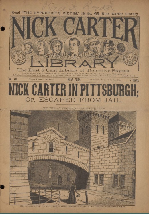 NICK CARTER DETECTIVE LIBRARY 97 Select Issues In PDF Format On USB Flash Drive