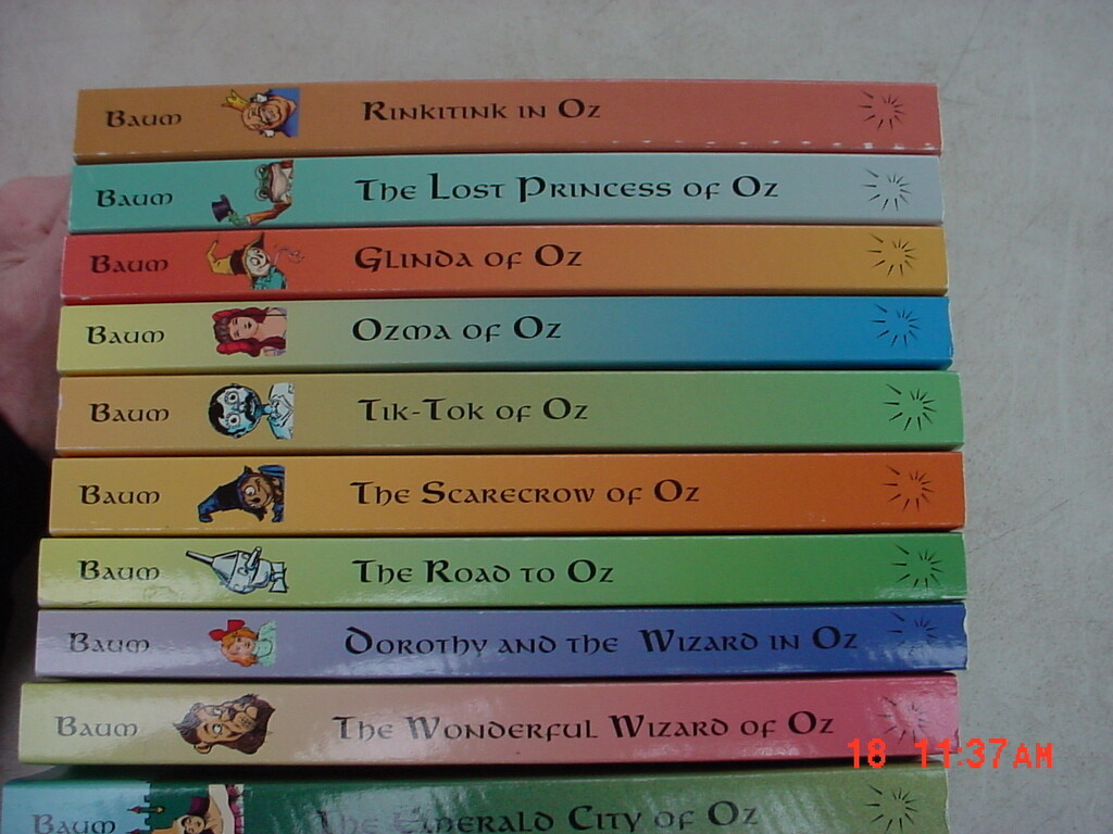 10 Volumes of OZ Paperbound by L. Frank Baum