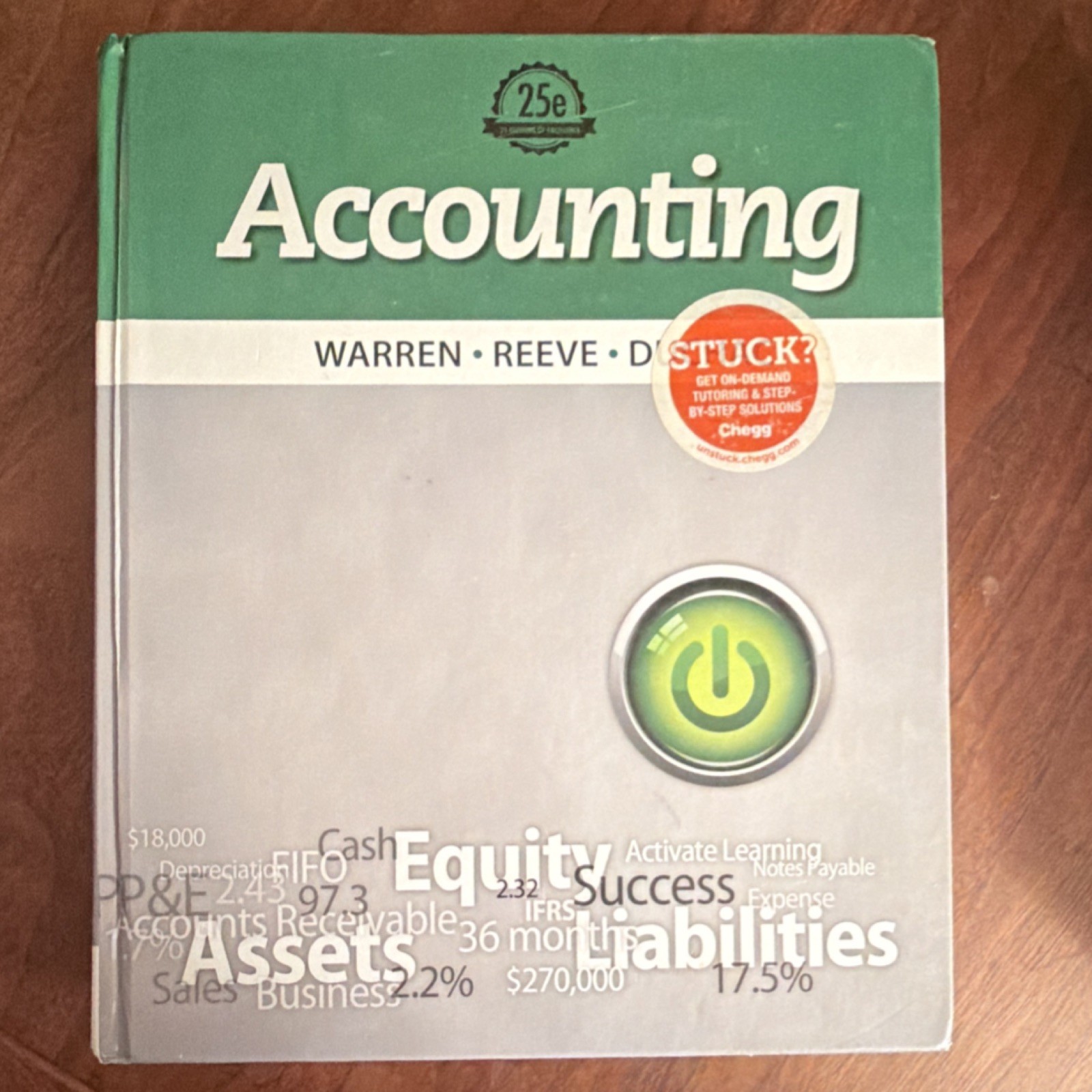 South-Western Cengage Learning Accounting 25th Edition Hardcover Warren Reeve D…
