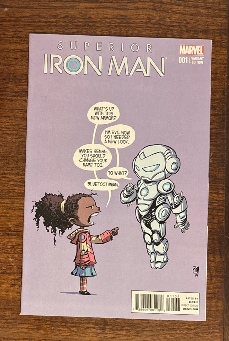 Marvel Comics Superior Iron Man #1 Skottie Young Variant Cover