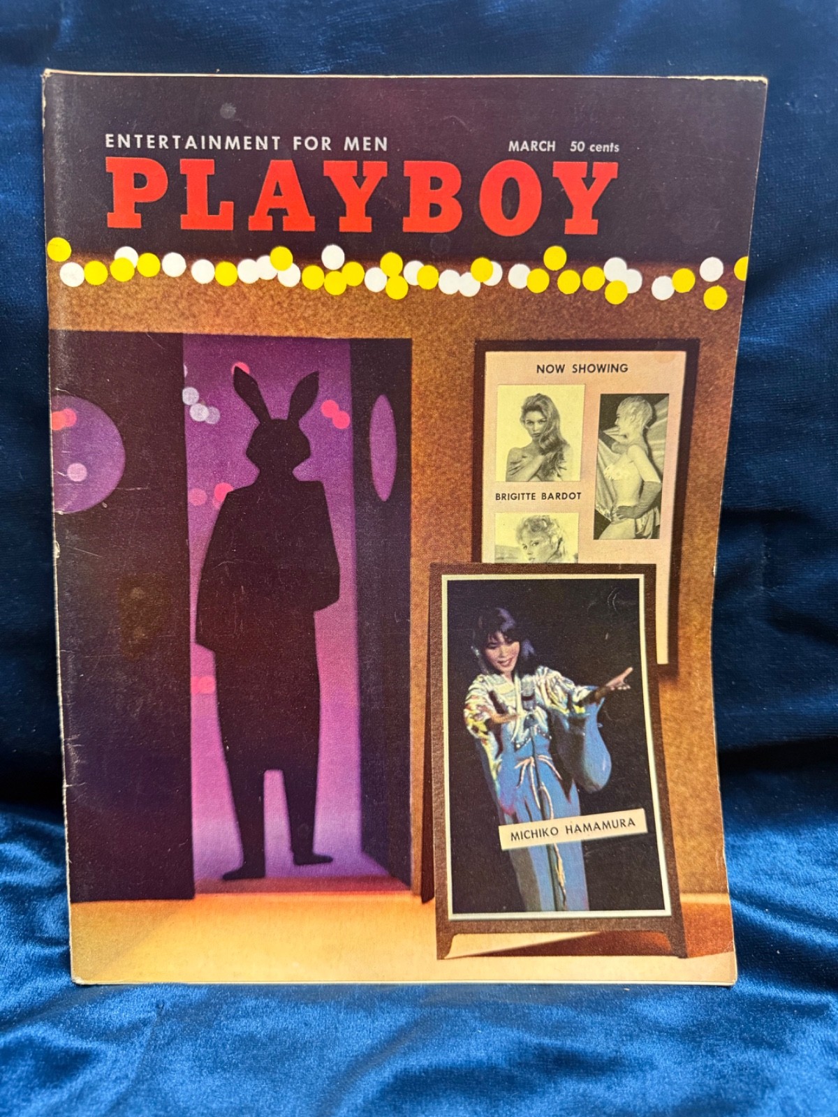 👀 Playboy Magazine March 1958 Complete With Centerfold 👀