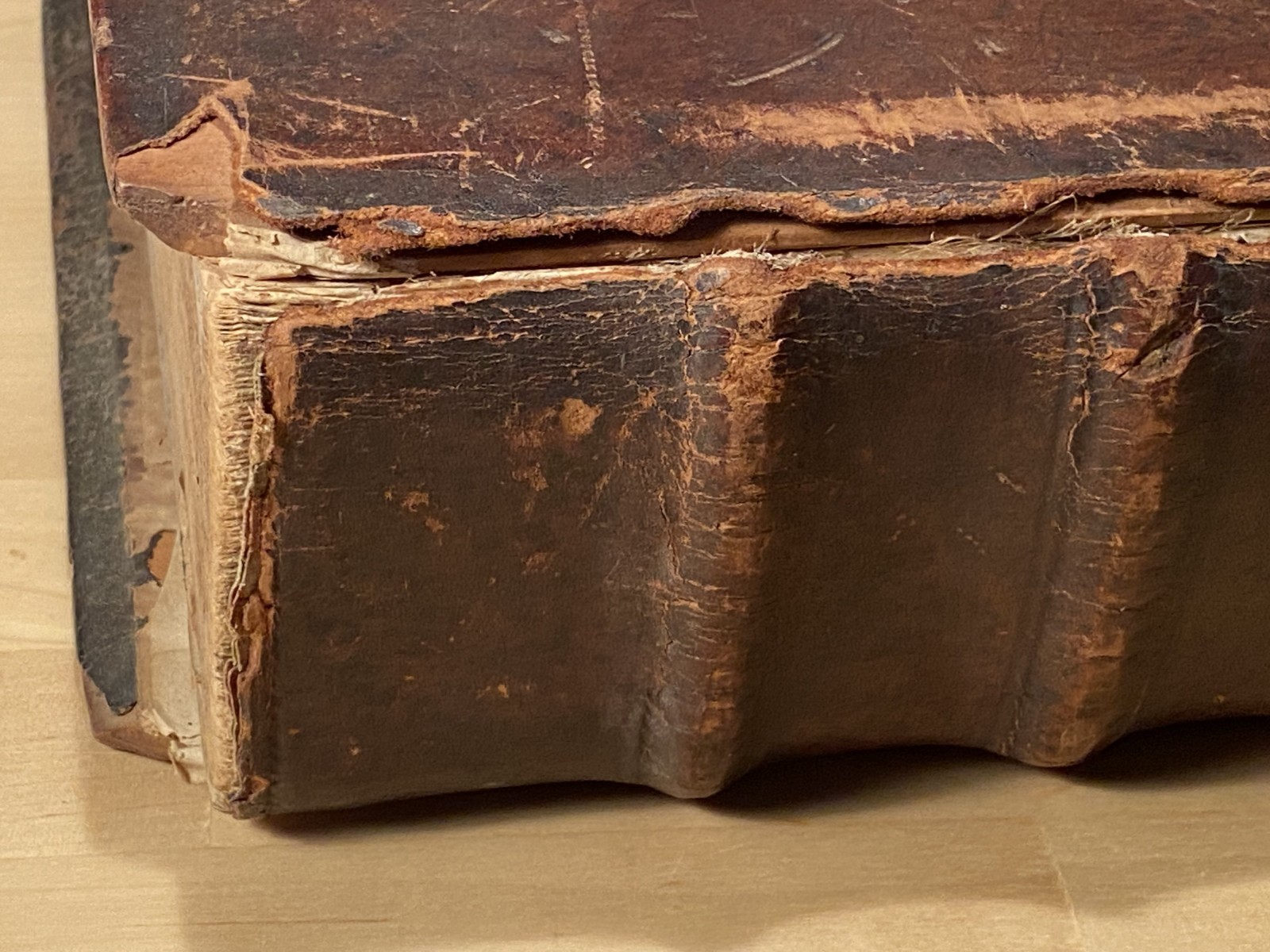 Martyrs Mirror RARE 1814 Joseph Ehrenfried Leather Mennonite Lancaster Amish HC