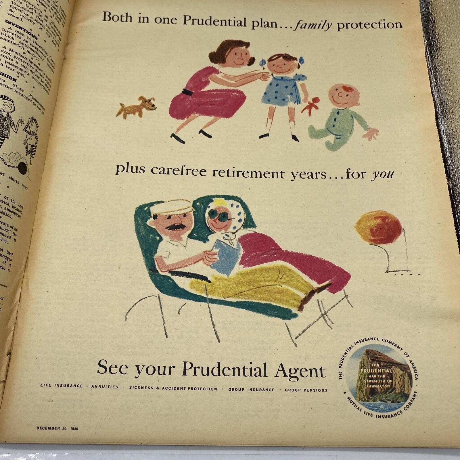 New York Times Magazine DEC 3, 1956 – Year Recap – Politics – Amazing Ads