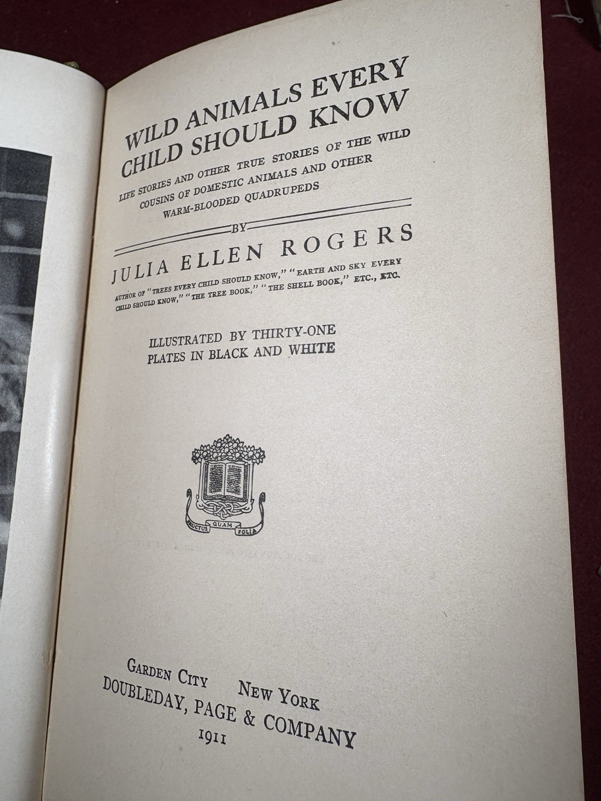 7 books series “Things Every Child Should Know” 1906 to 1913 (“Birds” Book Sold)