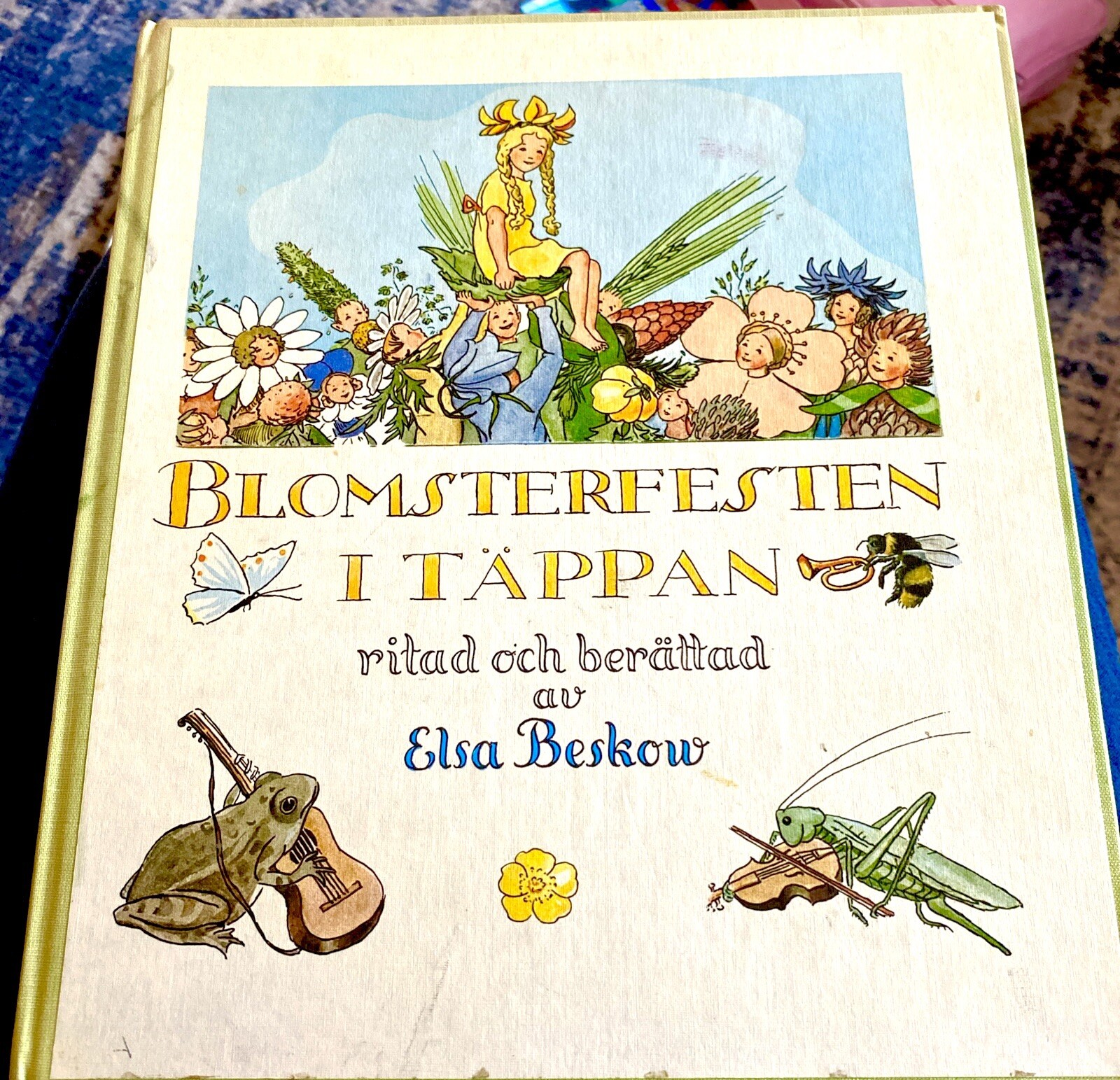 BLOMSTERFESTEN I Tappan Elsa Beskow Albert Bonniers Forlag, 1956 Midsommar