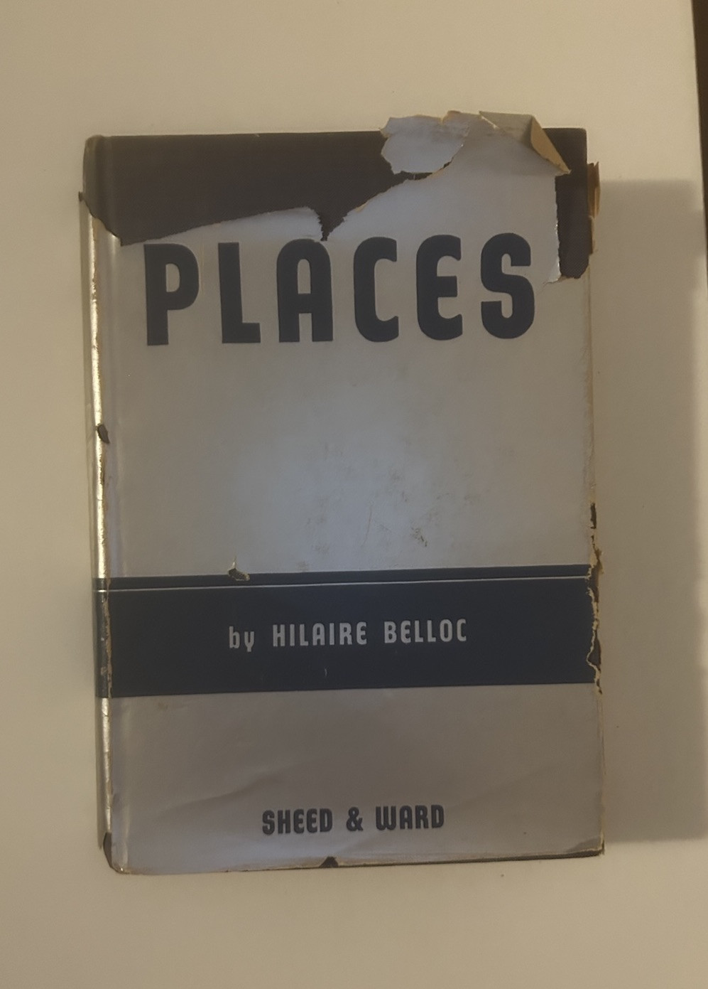 PLACES – Hilaire Belloc 1941 First Edition First Printing Rare w/ Dust Jacket
