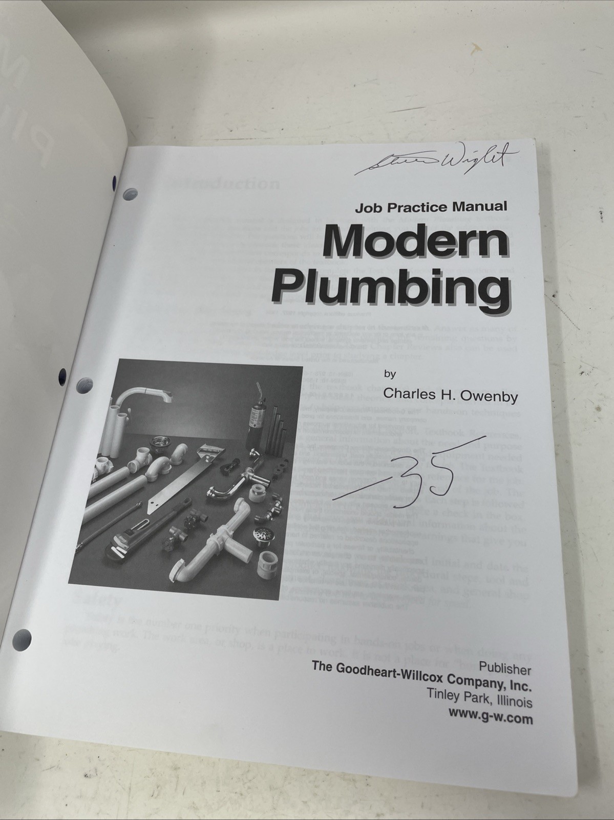 Modern Plumbing by Blankenbaker E. Keith 2005 Written in!