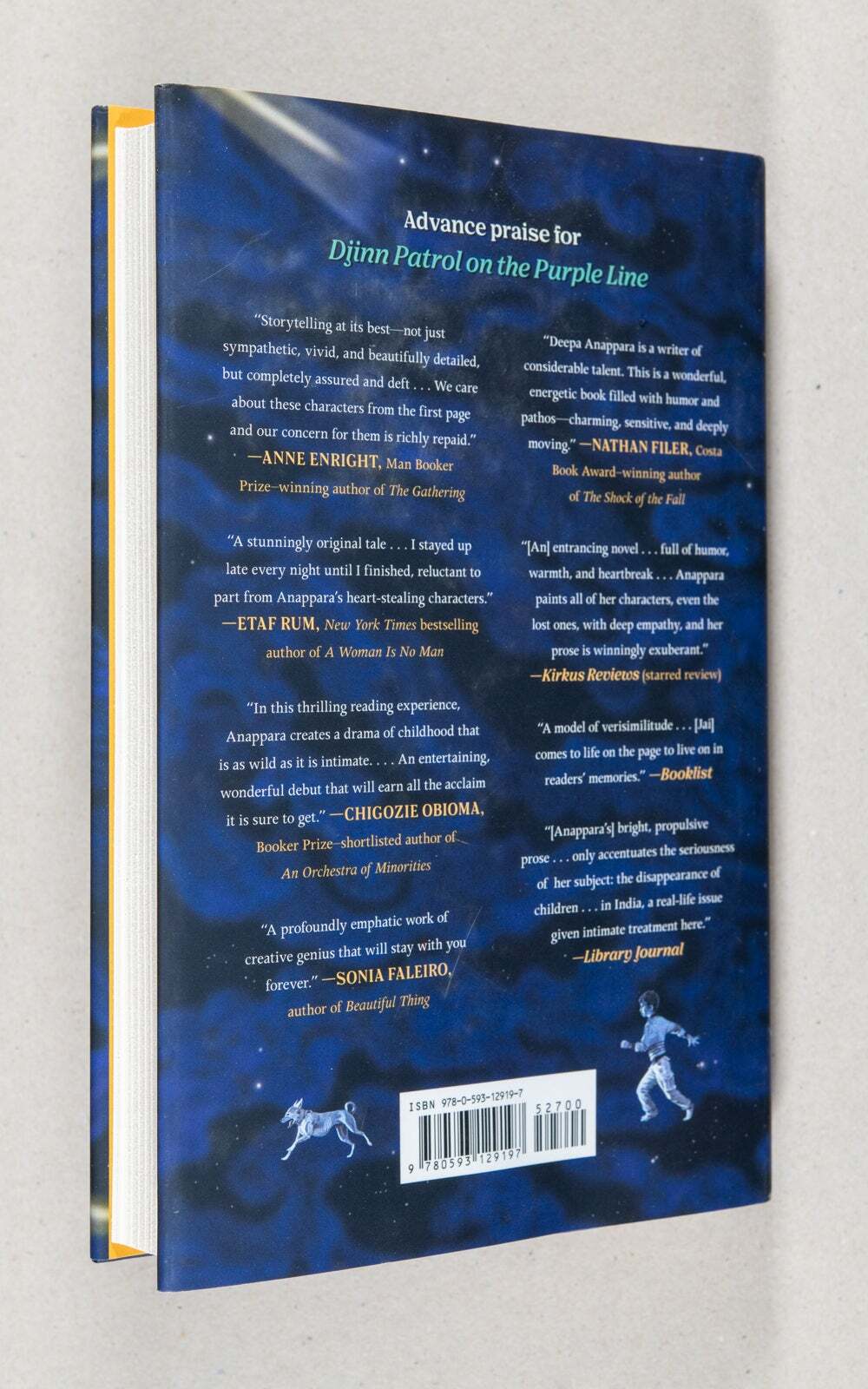 Deepa Anappara / Djinn Patrol on the Purple Line A Novel 1st Edition 2020