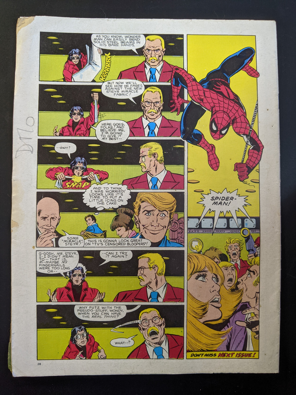 Spider-Man, Weekly Comic, No 584 May 16th 1984, Marvel UK