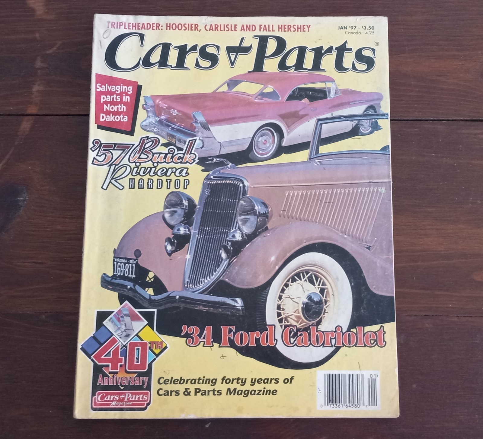 Vintage Cars & Parts Magazine January 1997 Good 1934 Ford Article 138 Pages.