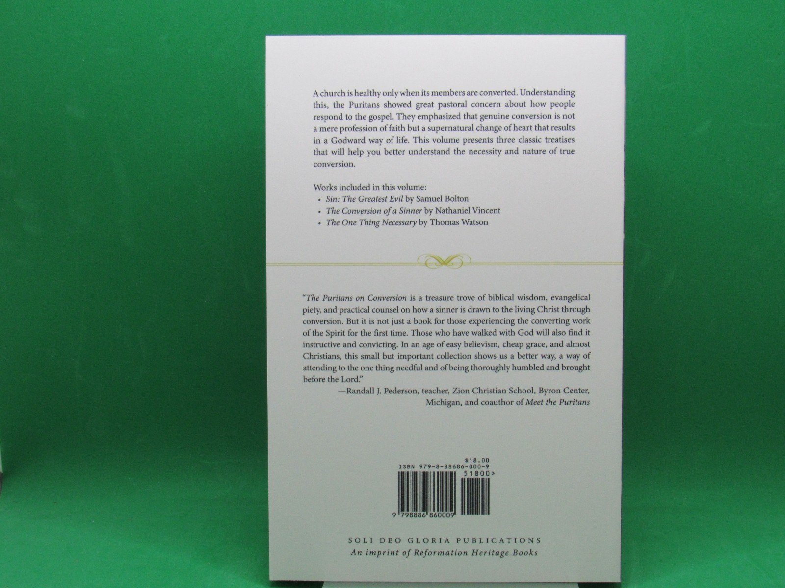 The Puritans on Conversion – Edited by Don Kistler – Brand NEW – FREE Ship.
