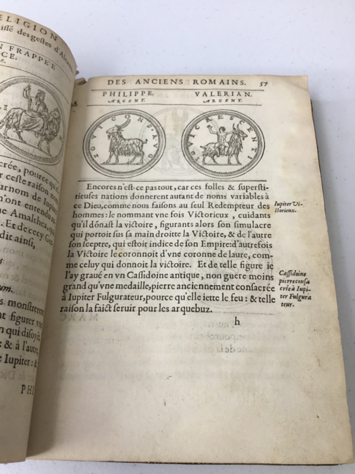 1567 Discours De La Religion Des Anciens Romains, RARE Illustrated Leather Latin