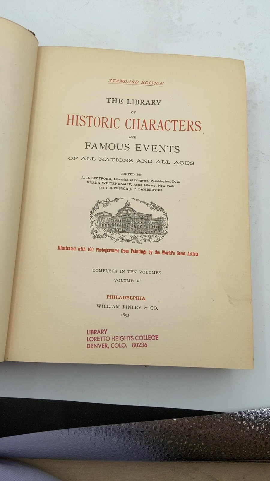 The Library of Historic Characters and Famous Events of All Nations and All A…