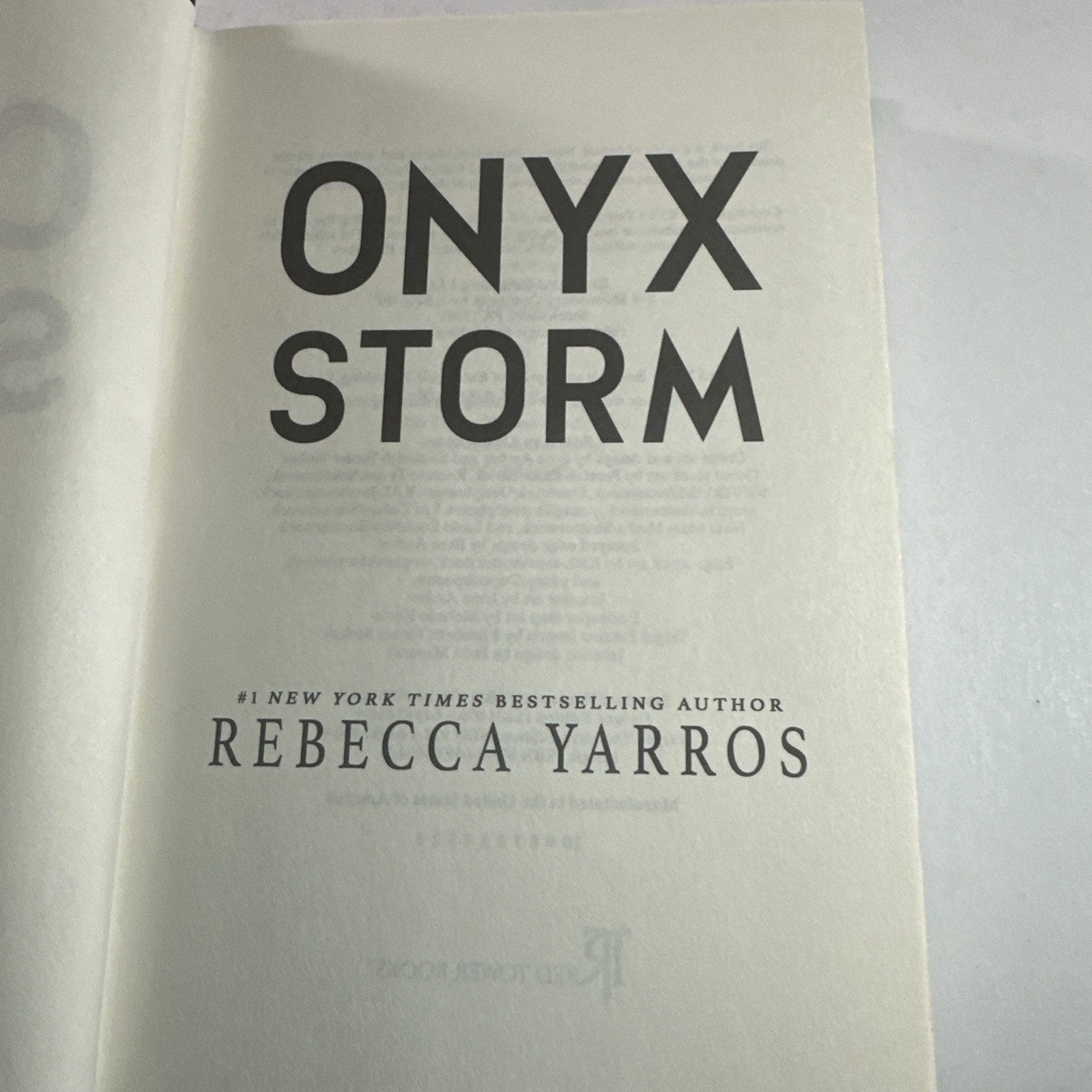 Fourth Wing, Iron Flame & Onyx Storm by Rebecca Yarros First Editions HC Trilogy
