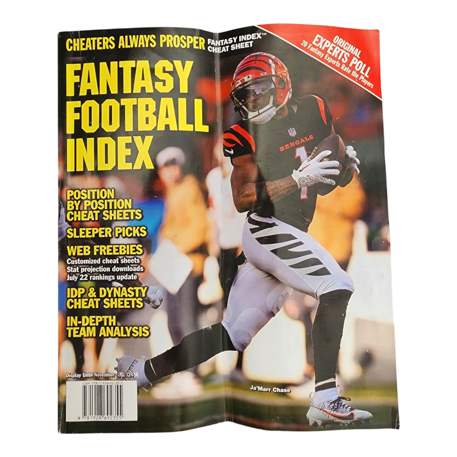 Fantasy Football Index Magazine 2024 Draft Guide Ja’Marr Chase Cover Bengals