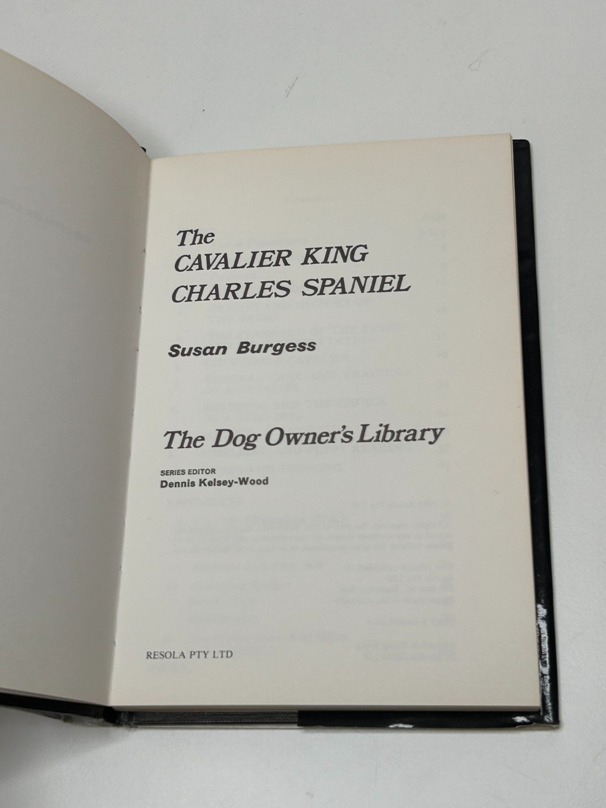 The Cavalier King Charles Spaniel (Susan Burgess – 1985)