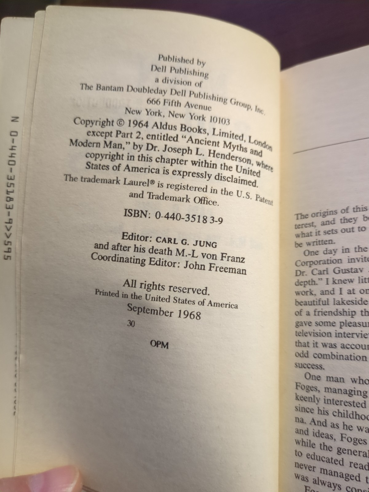 Man and His Symbols by C. G. Jung (1968, UK-Trade Paper)