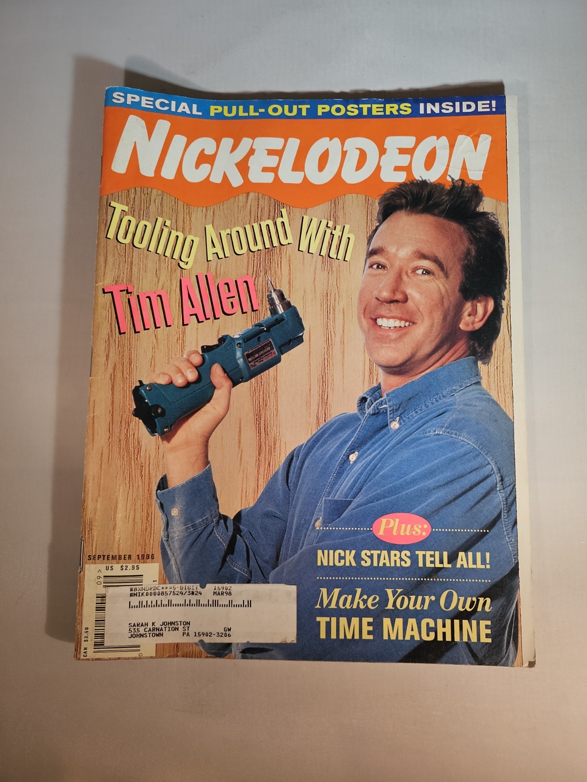 1996 Nickelodeon Magazine – Tooling Around with Tim Allen September Issue