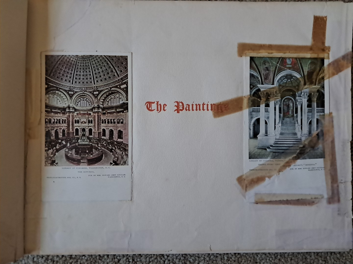 Original  Mural Paintings of the Library of Congress 1902 Hardcover