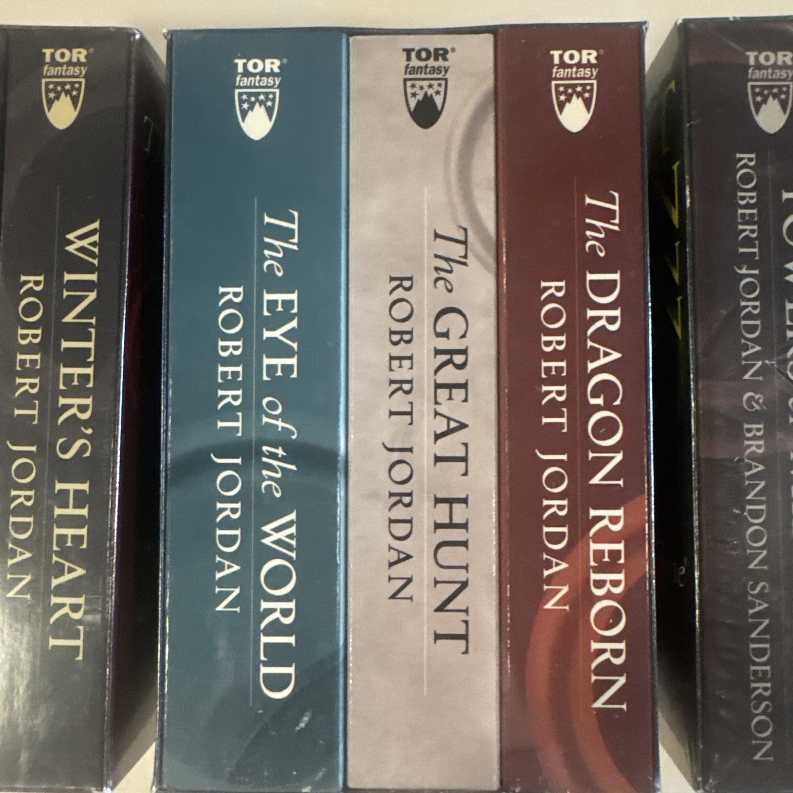 NEW Lot of 9 The Wheel of Time Series Robert Jordan boxsets 1,3, And 4 sealed