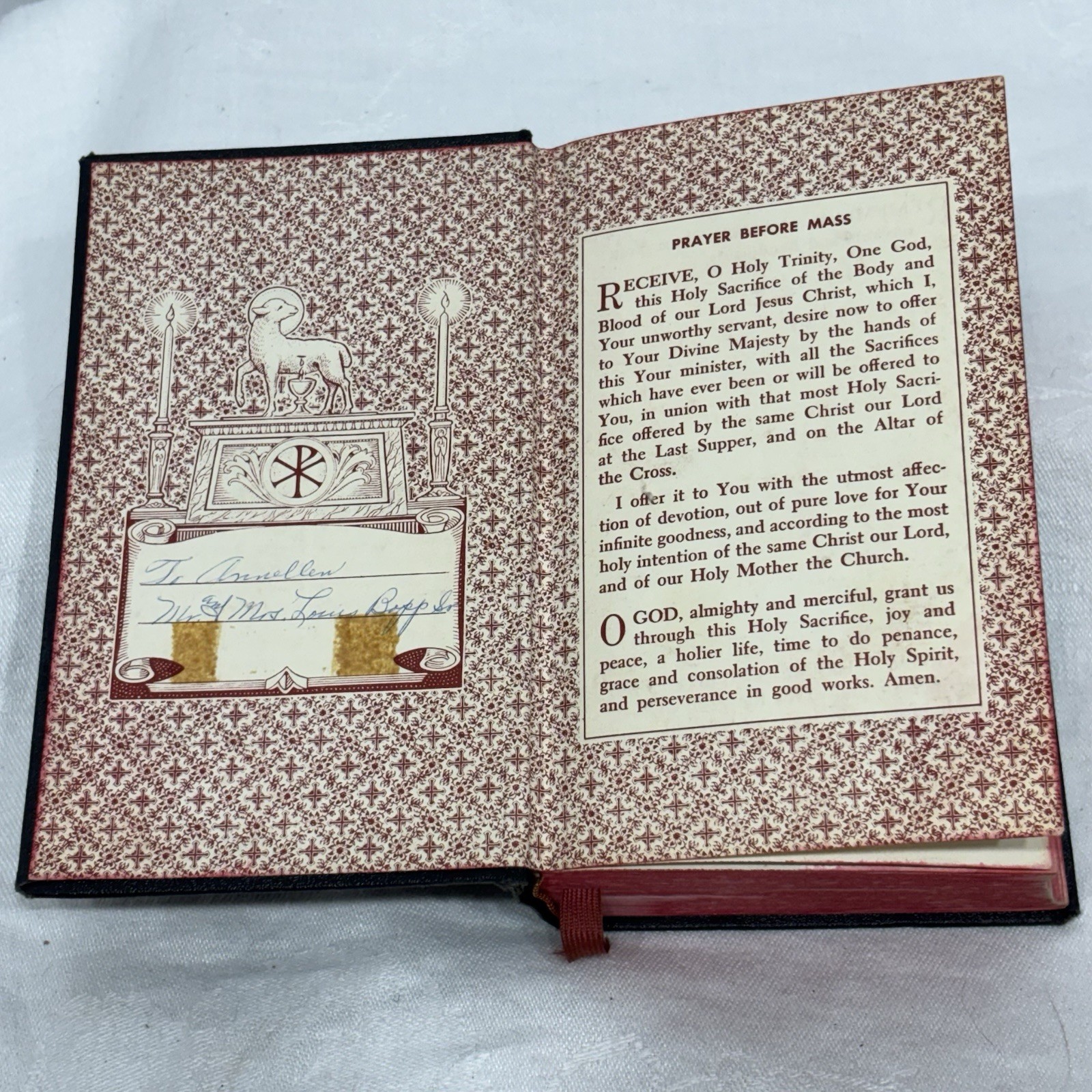 St. Joseph Continuous Sunday Missal 1957/58 Confraternity Version Vintage HC