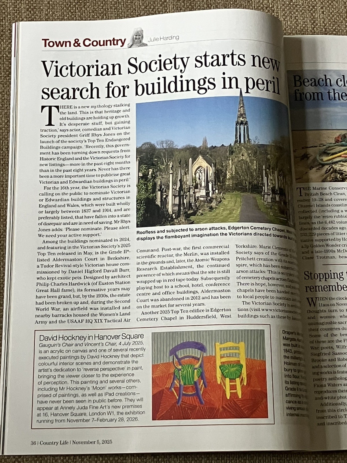 COUNTRY LIFE MAGAZINE 5/11/2025. Let Battle Commence – The Art Of War Reporting