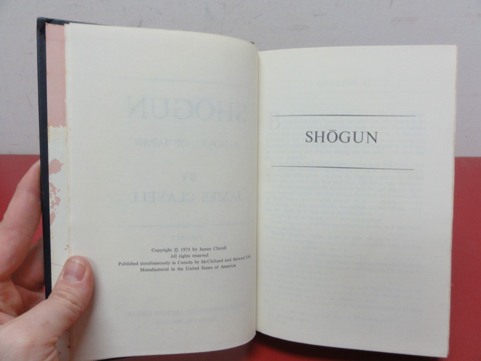 Shogun vols 1 & 2, international Collectors Library 1975 Edition, James Clavell
