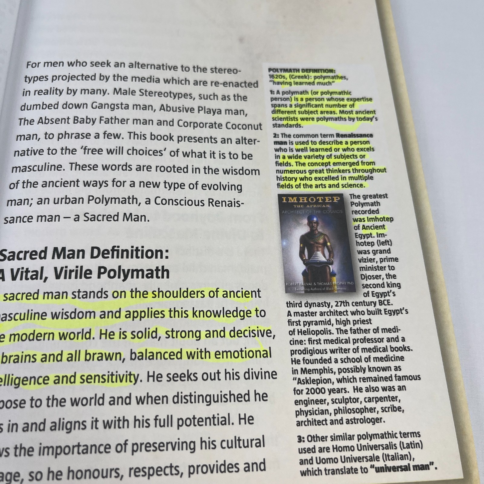 Sacred Man: From Boyhood to Manhood to Divine Masculine by Sankofa El Kemetic