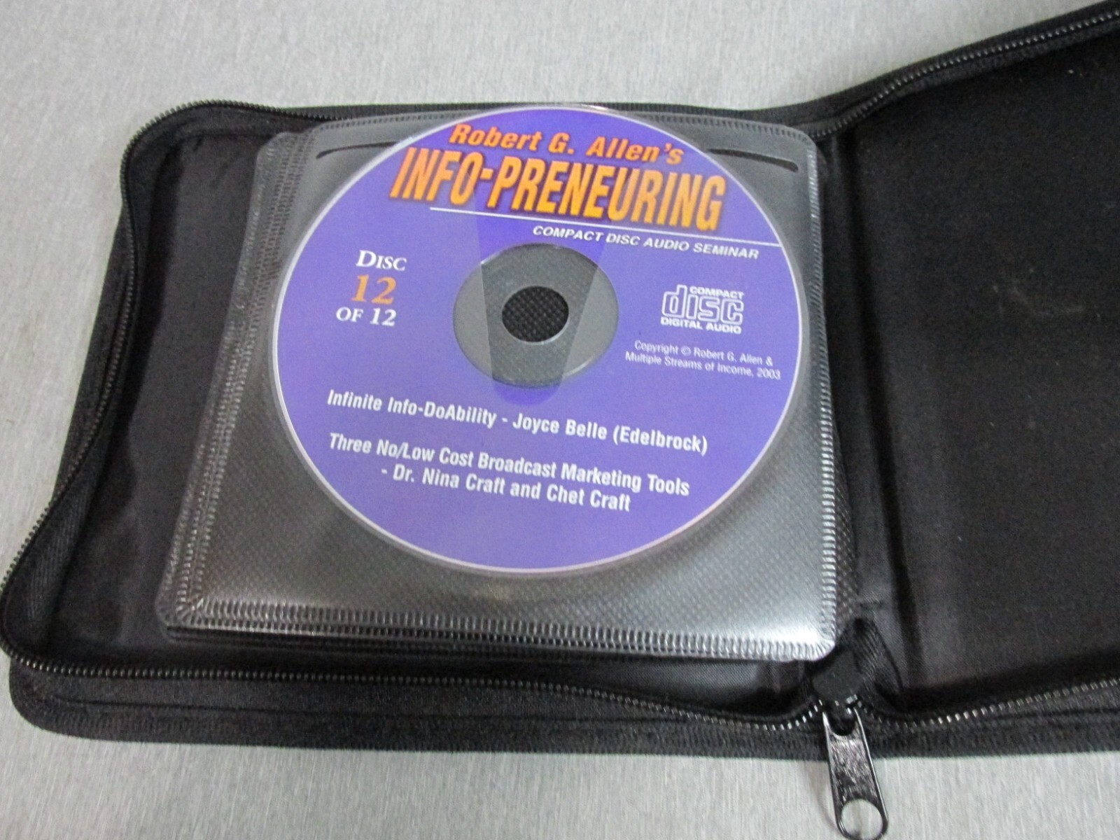 Info-Preneuring Robert G. Allen 12 Compact Discs Your Information Business